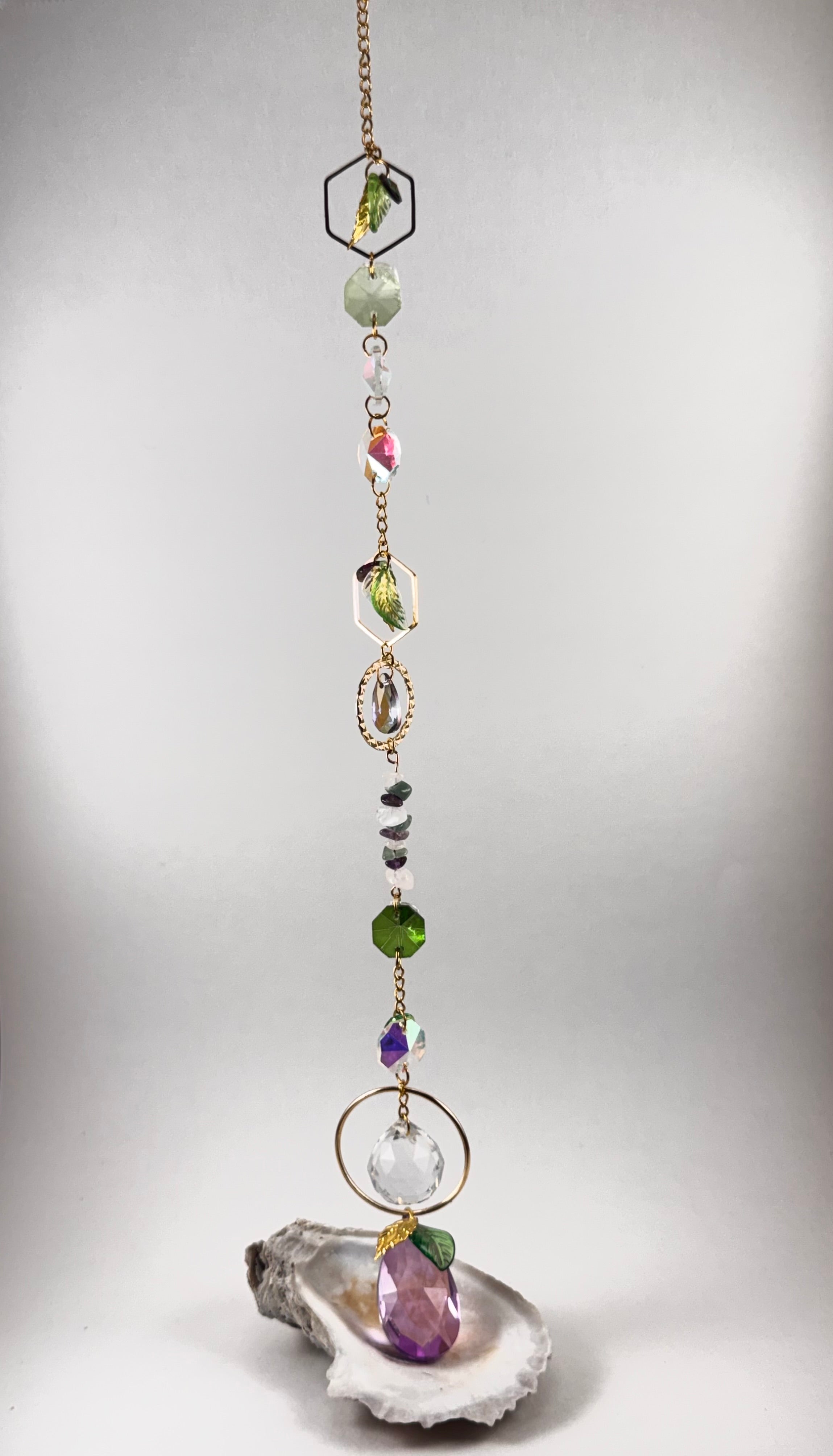 Tidal Bloom Sun catcher Purple/silver/green/gold